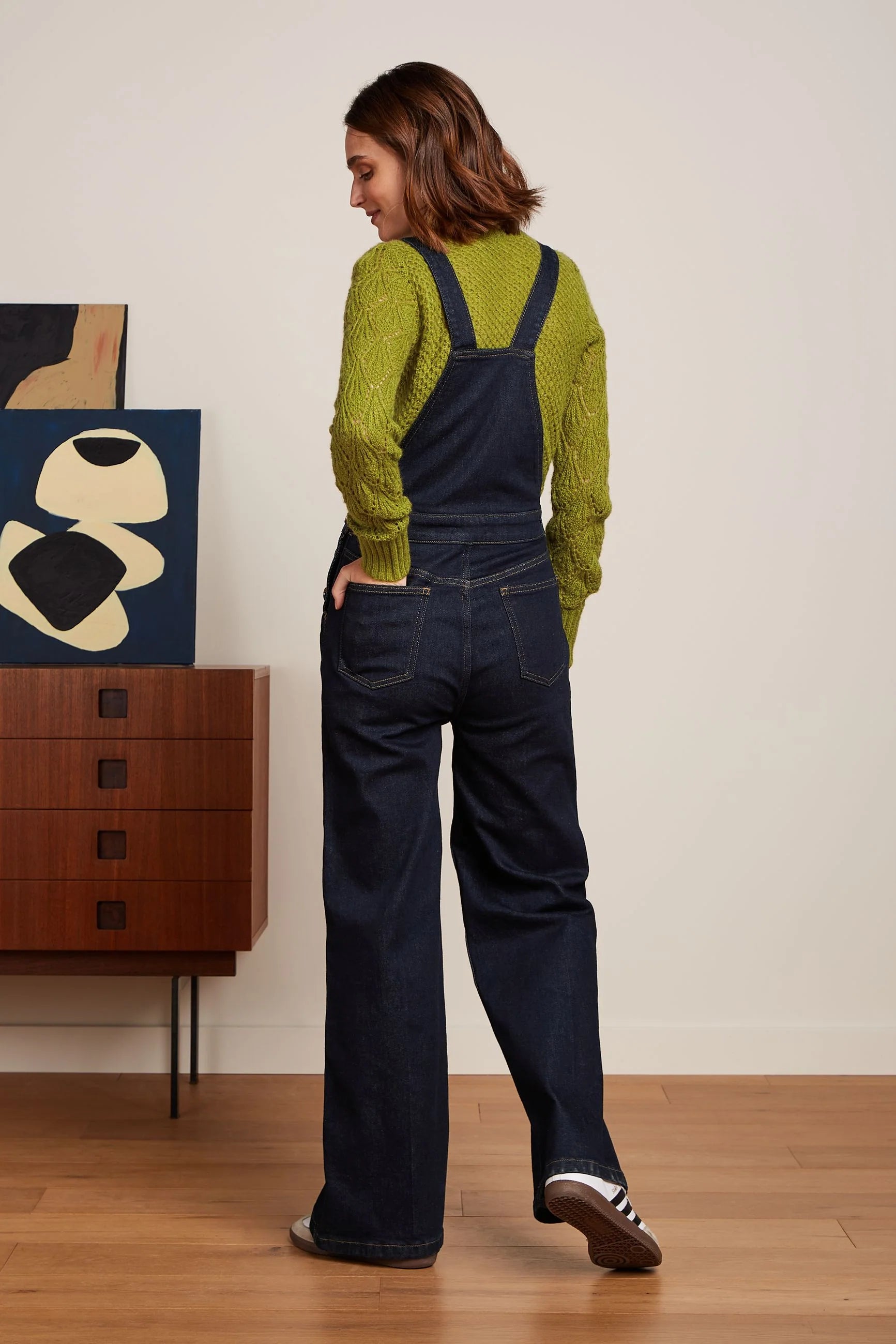 パンツ salopette King Louie Salopette Walker Denim Latzhose Jeans indigo blue