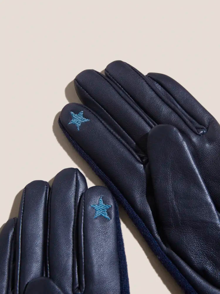 handschuhe rostock White Stuff Lucie Handschuhe aus Leder blau – Haltestelle Rostock