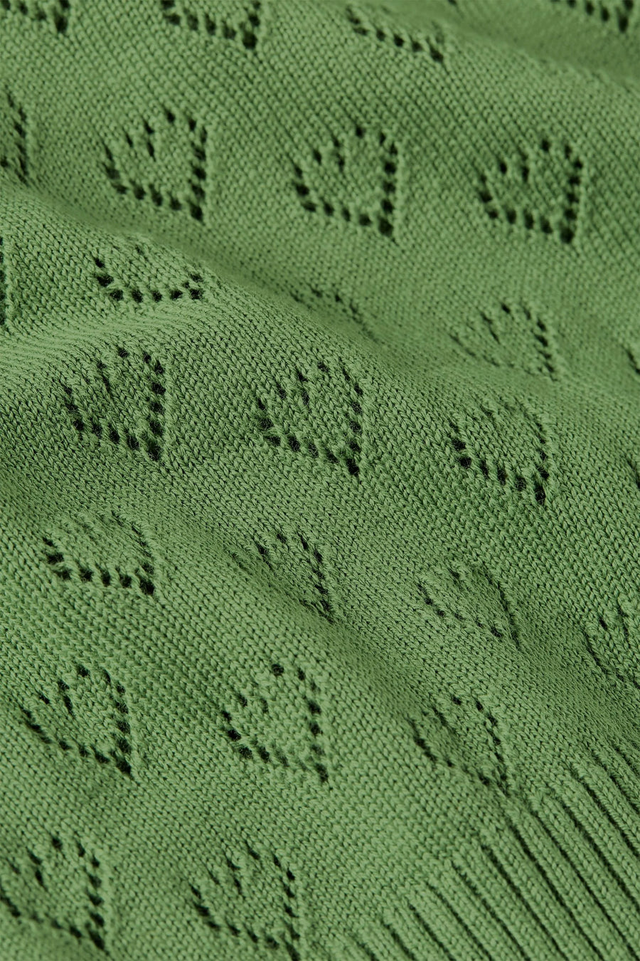 King Louie Cardigan V Heart, grüne Strickjacke, jade green