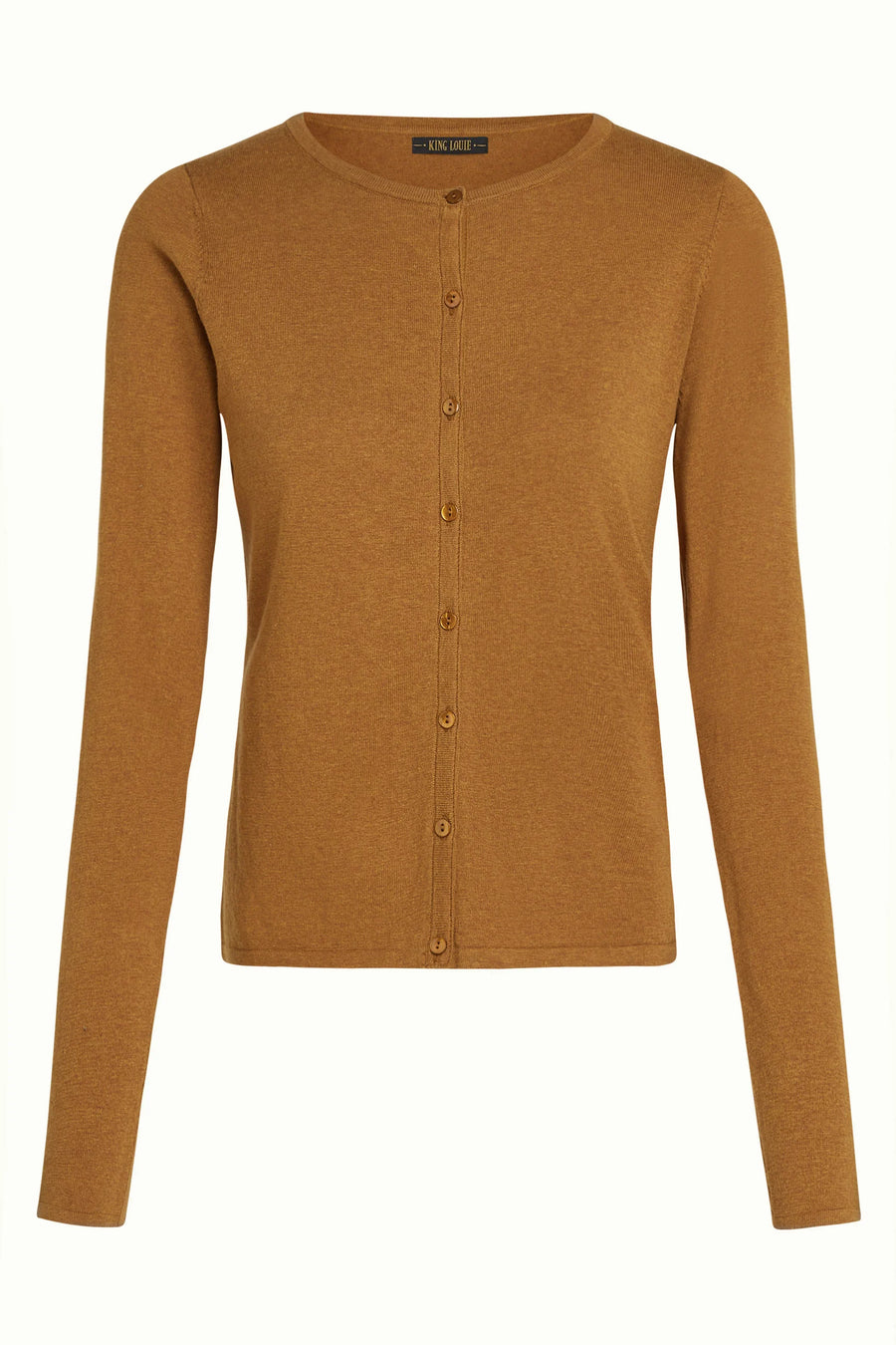 King Louie Cardi Roundneck Cocoon Maple Orange, Strickjacke