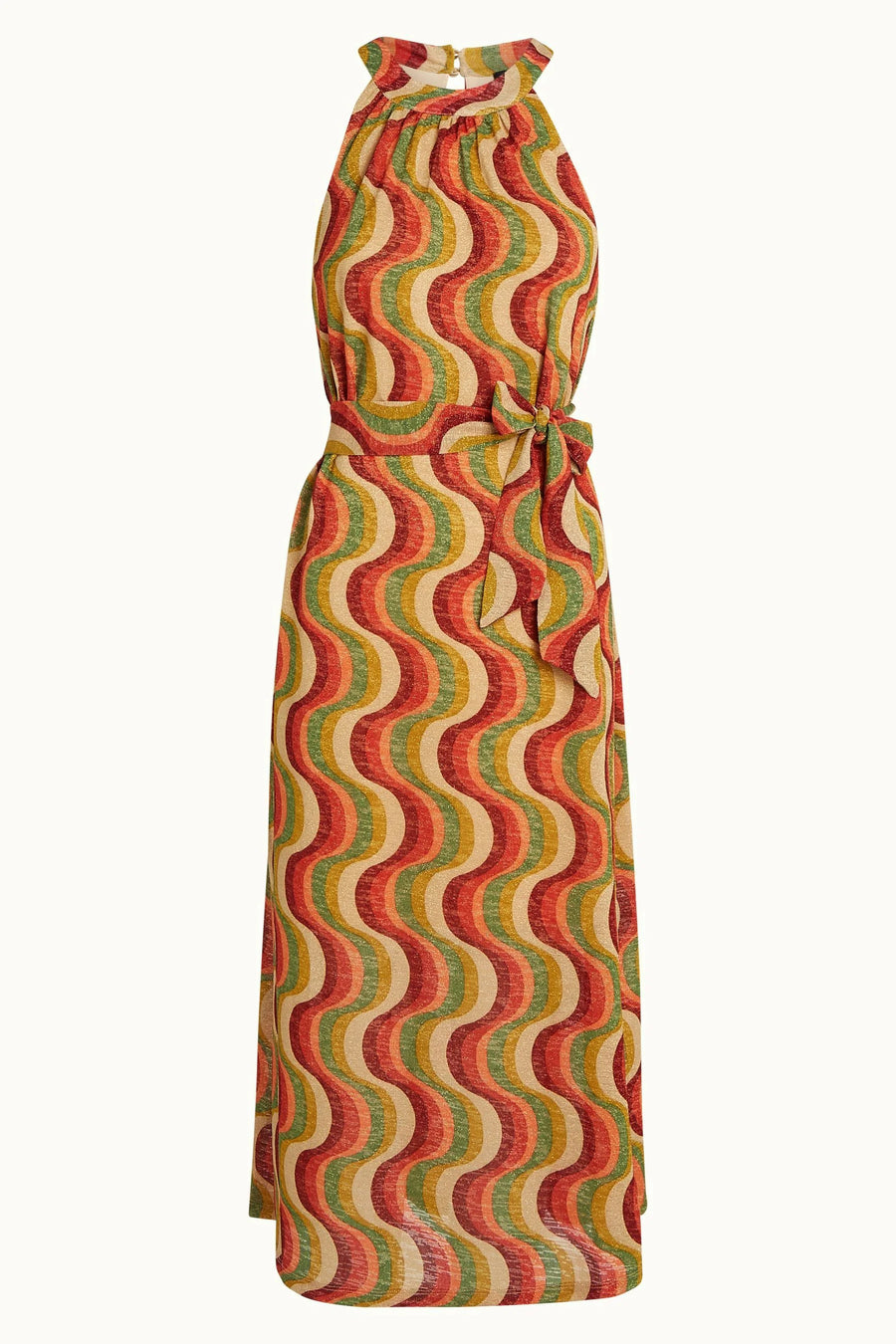 King Louie Kleid Virna Midi Dress Jiggy, ribbon red