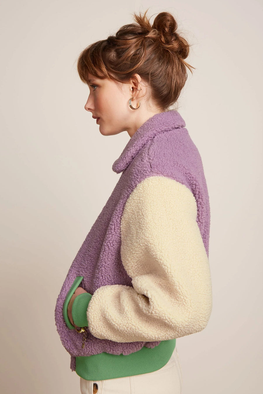 KIng Louie Fay Jacke Teddy Sheer Lilac