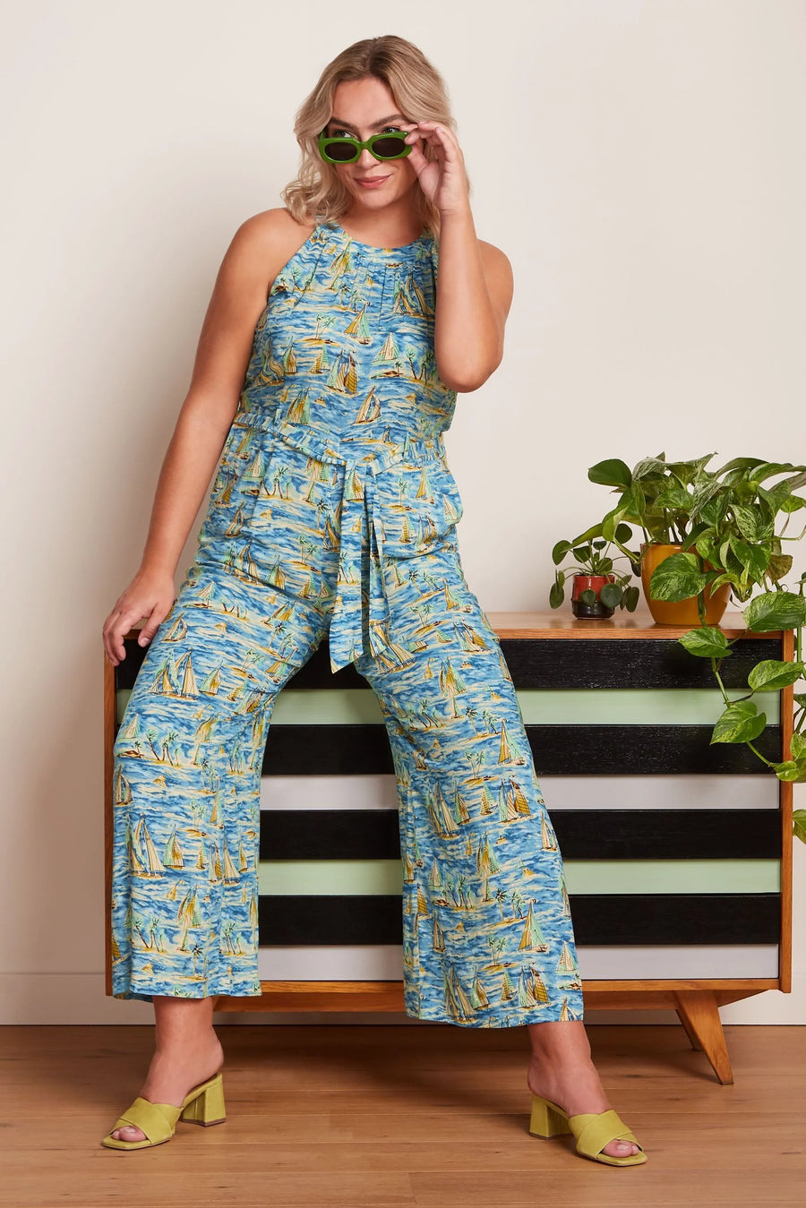 King Louie Jumpsuit Virna moonlight blue