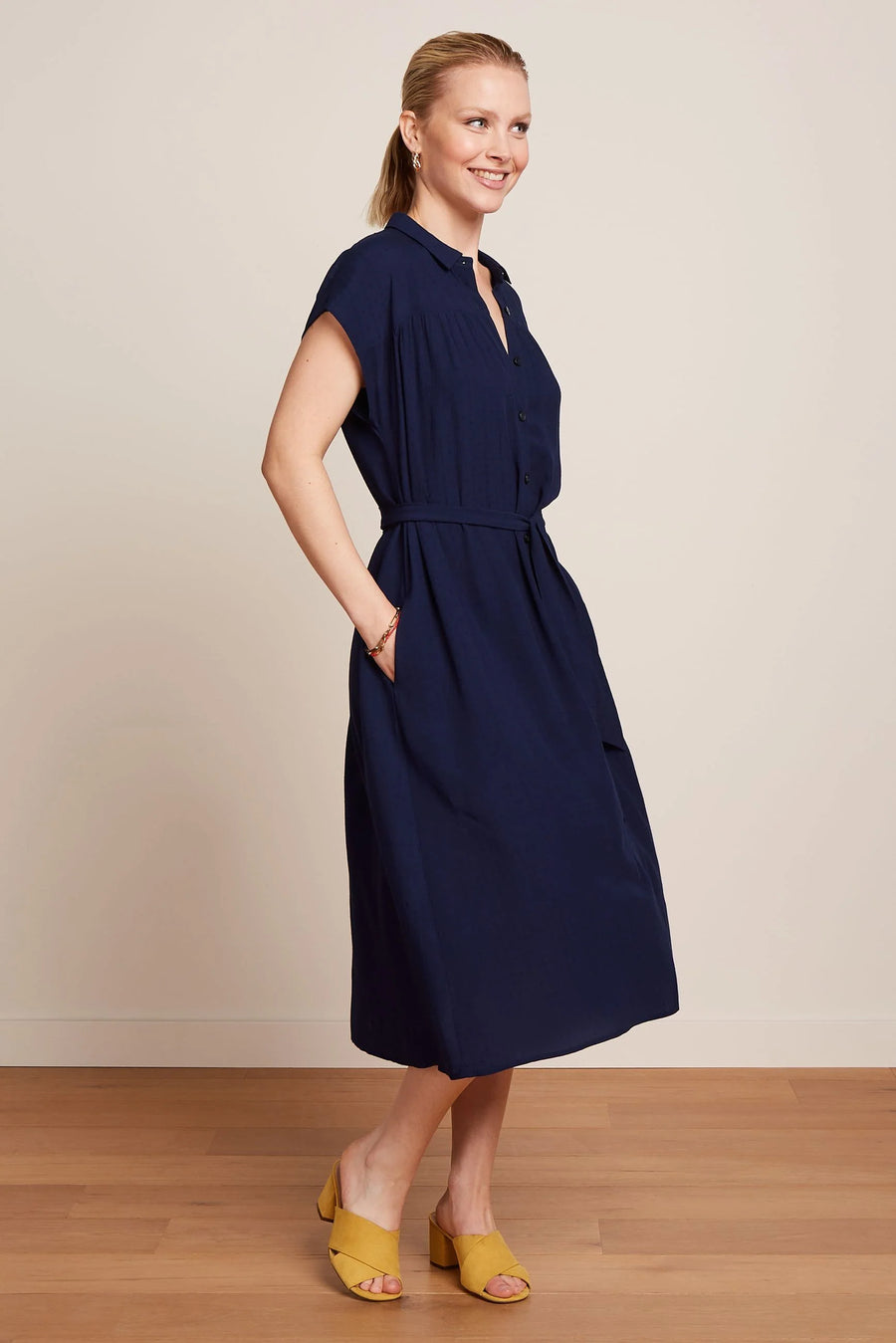 King Louie Amy Kleid, Dress Tortoise, evening blue