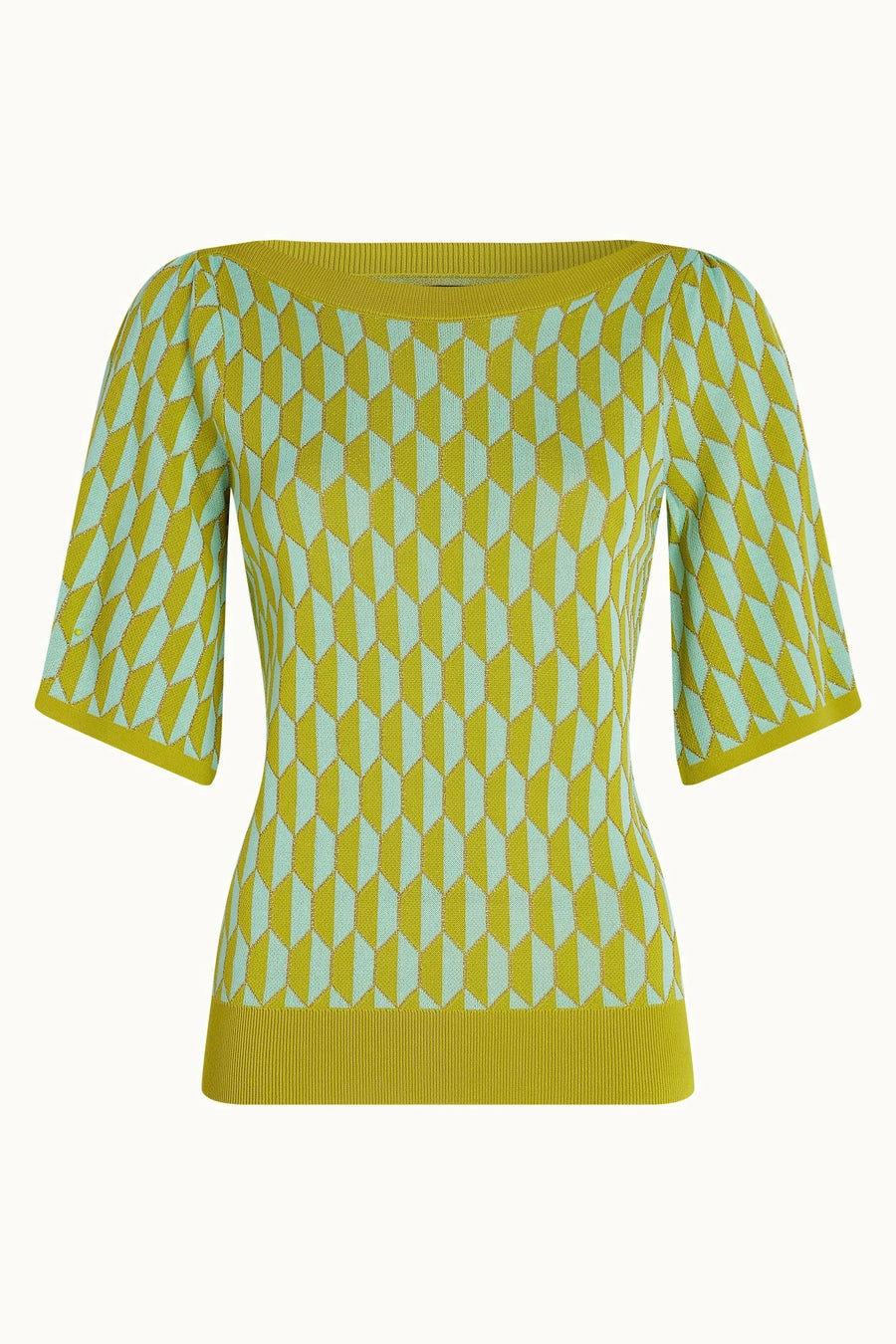 King Louie Ivy Top Wide Sleeve Dune Spring Yellow