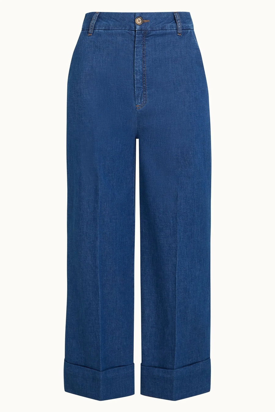 King Louie Lisa Culotte Chambray Hose denim blue