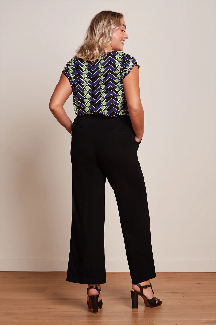 King Louie Federica Pants Milano Uni black