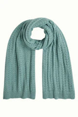 King Louie Ajour Carre Scarf, silver green, Schal