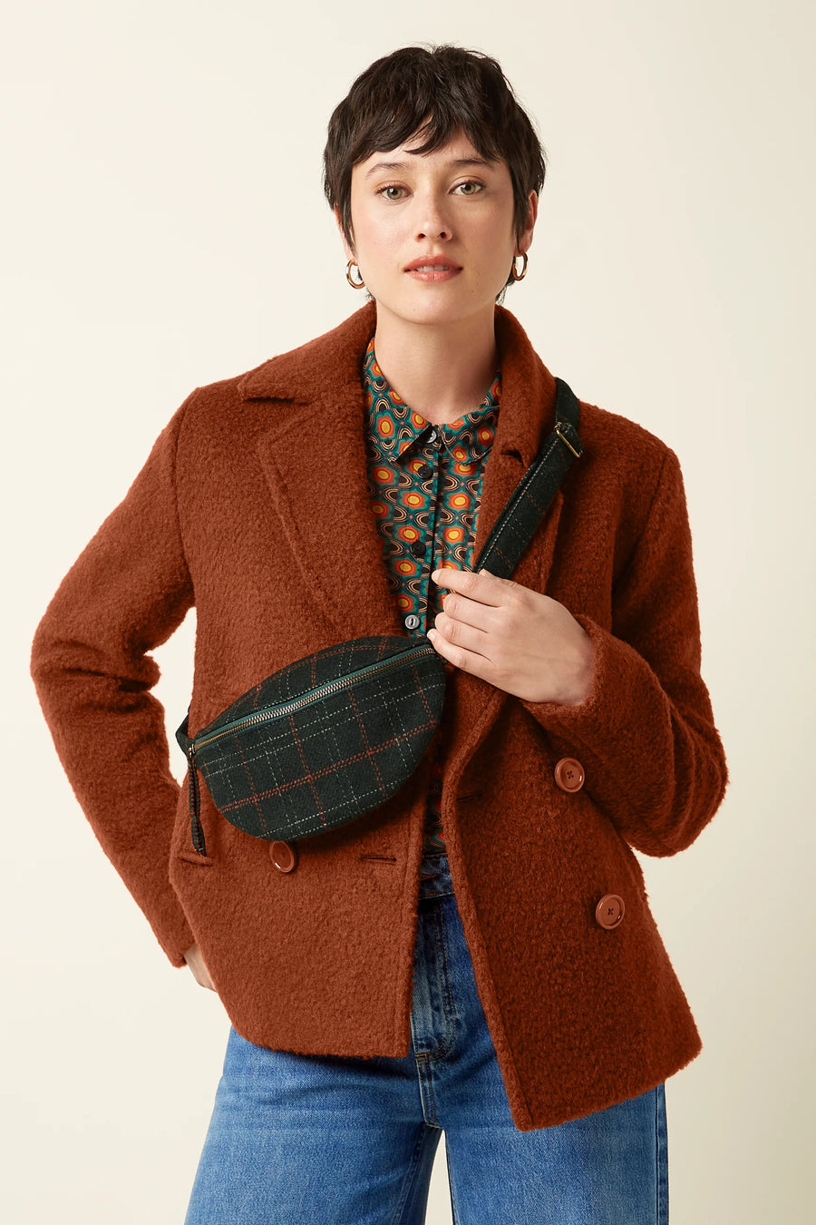 King Louie Little Pack Tweedy, Sycamore Green, Crossbodybag