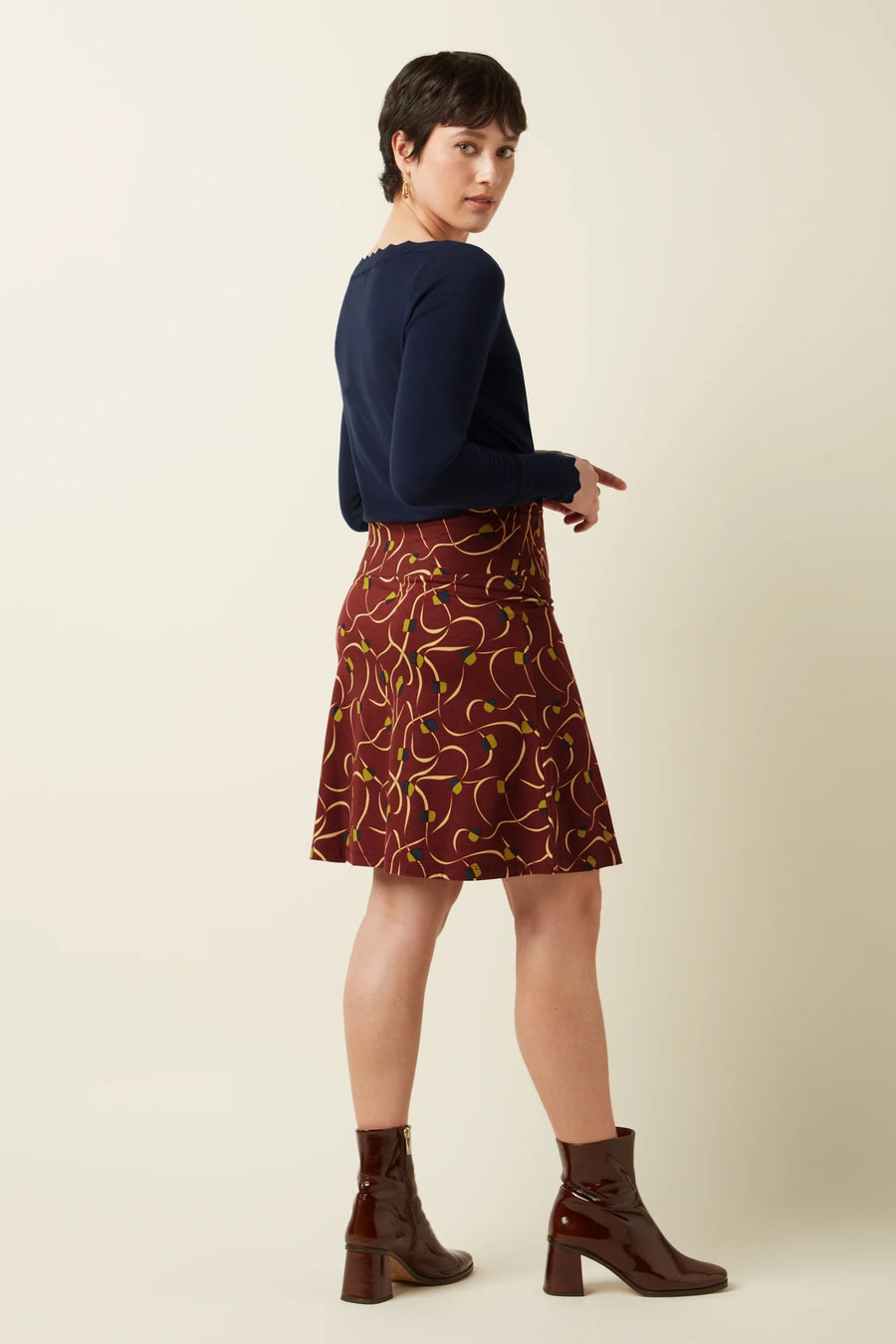 King Louie Audrey Top Cocoon, blue, Pullover