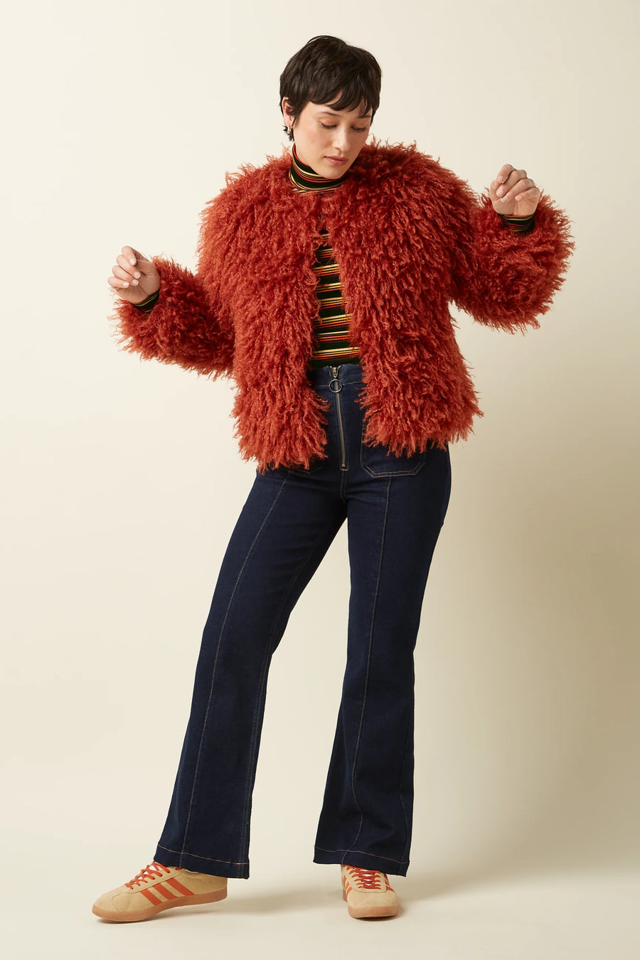 King Louie Paloma Coat Empire, Jacke, rio red