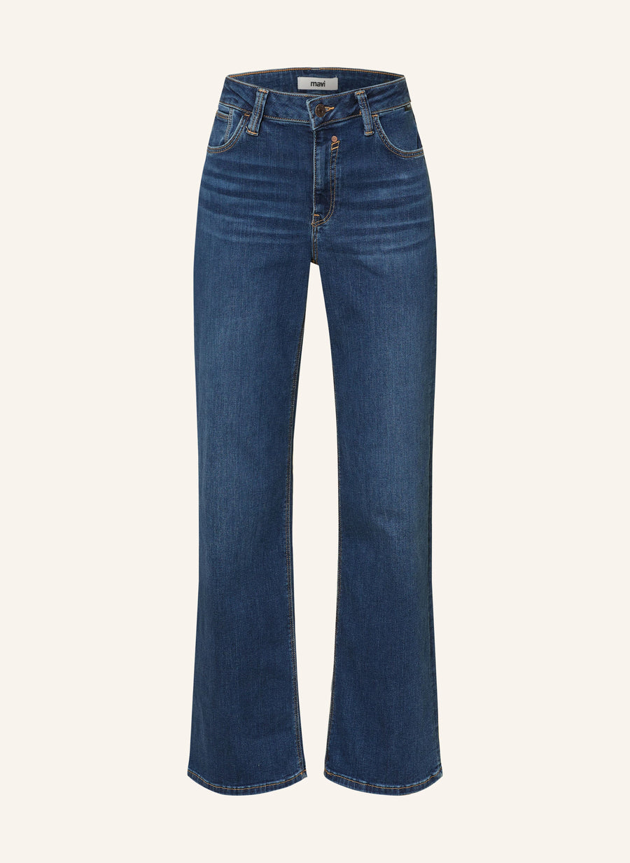 Mavi Jeans Ibiza, dark brushed str, Low Rise, Loose Straight