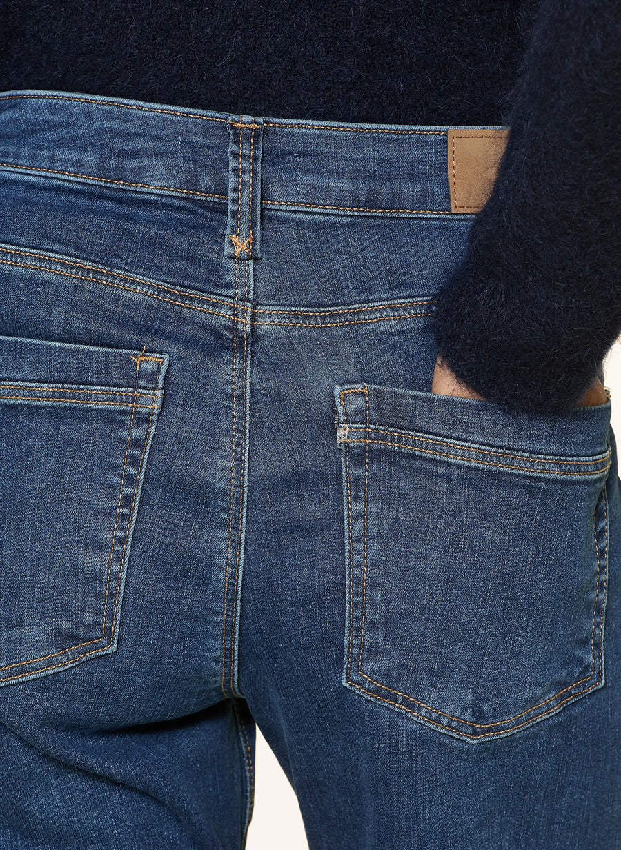 Mavi Jeans Ibiza, dark brushed str, Low Rise, Loose Straight