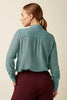 King Louie Elia Blouse Branco Lace, Silver Green, Bluse