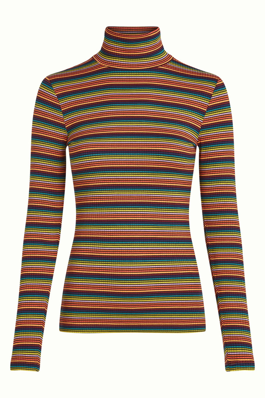 King Louie Rollneck Top Lumi Stripe multi color, Rollkragenshirt