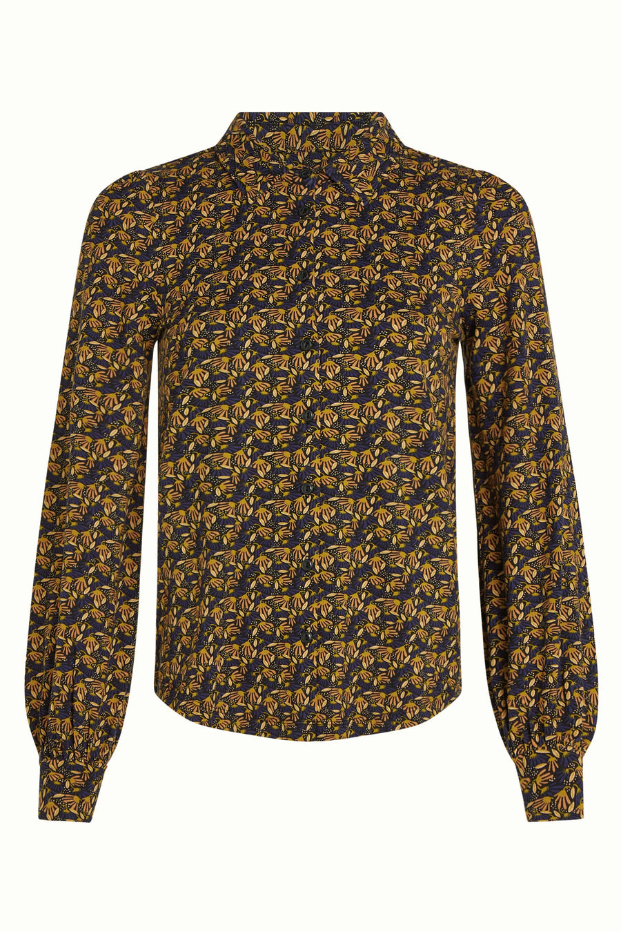 King Louie Maisie Blouse Mirth Jersey, Rhodonite Blue