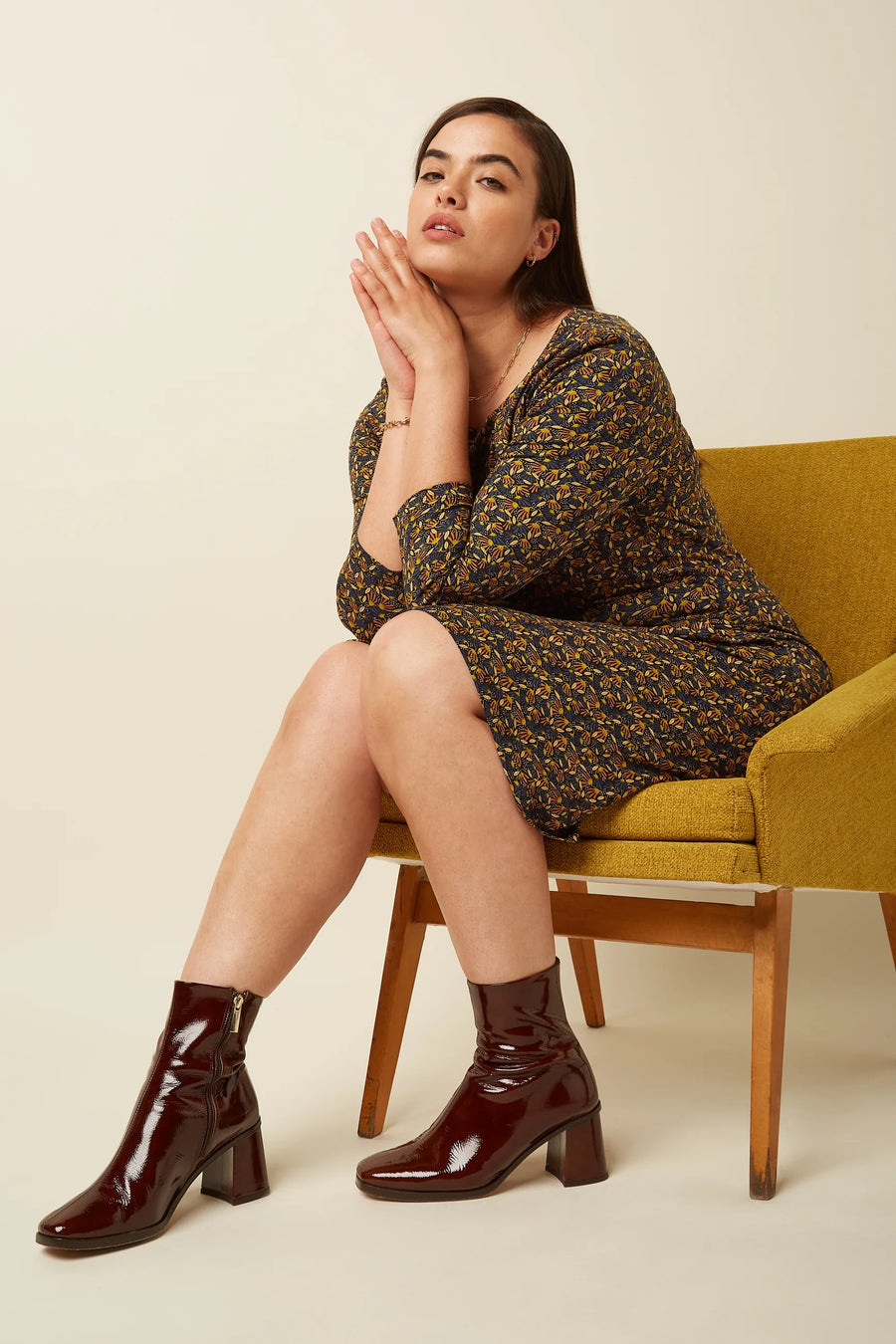 King Louie Mona Dress Mirth, Rhodonite Blue, Kleid