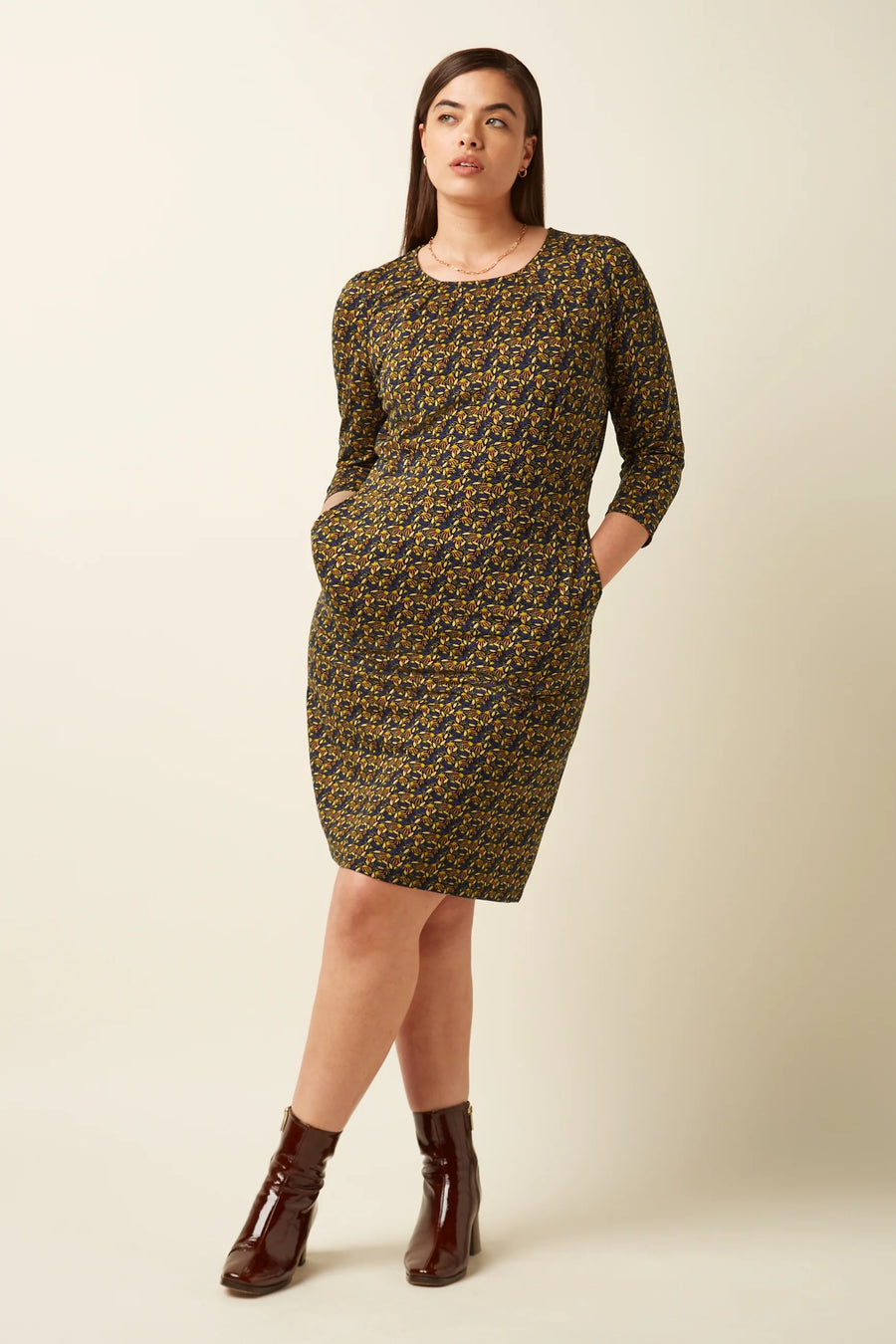 King Louie Mona Dress Mirth, Rhodonite Blue, Kleid