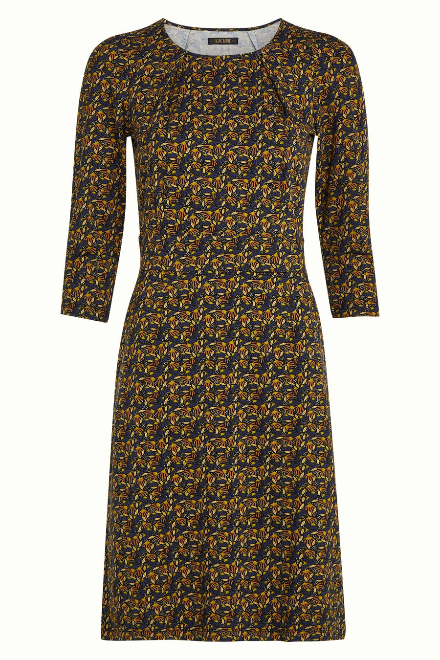 King Louie Mona Dress Mirth, Rhodonite Blue, Kleid