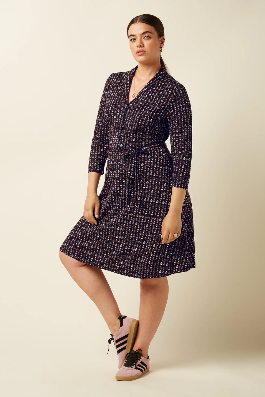 King Louie Emmy Dress Jangle, black, Kleid