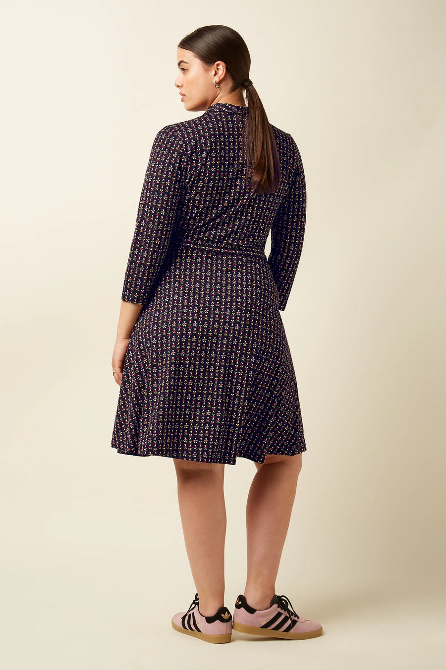 King Louie Emmy Dress Jangle, black, Kleid