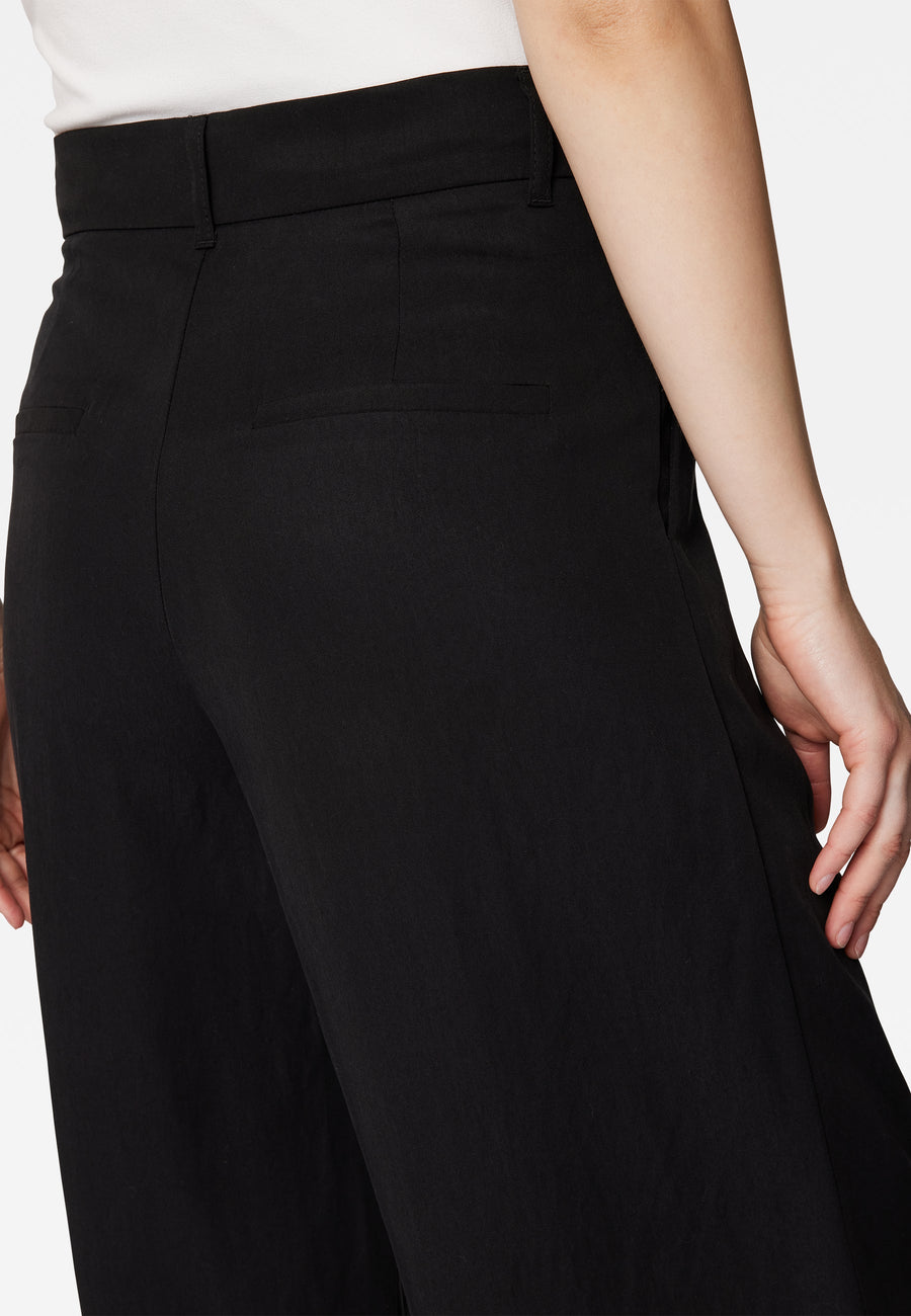Mavi Stoffhose Schwarz Bundfaltenhose