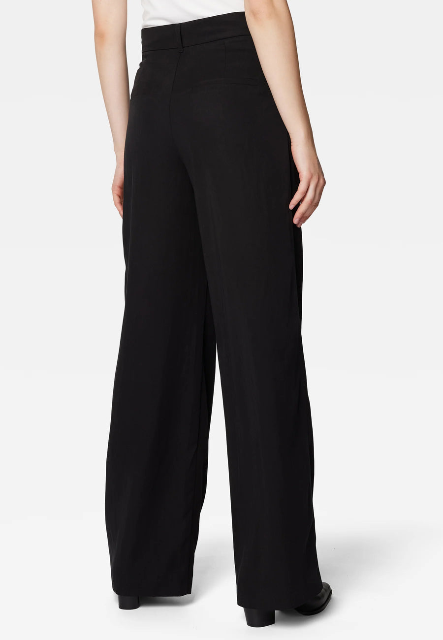 Mavi Stoffhose Schwarz Bundfaltenhose