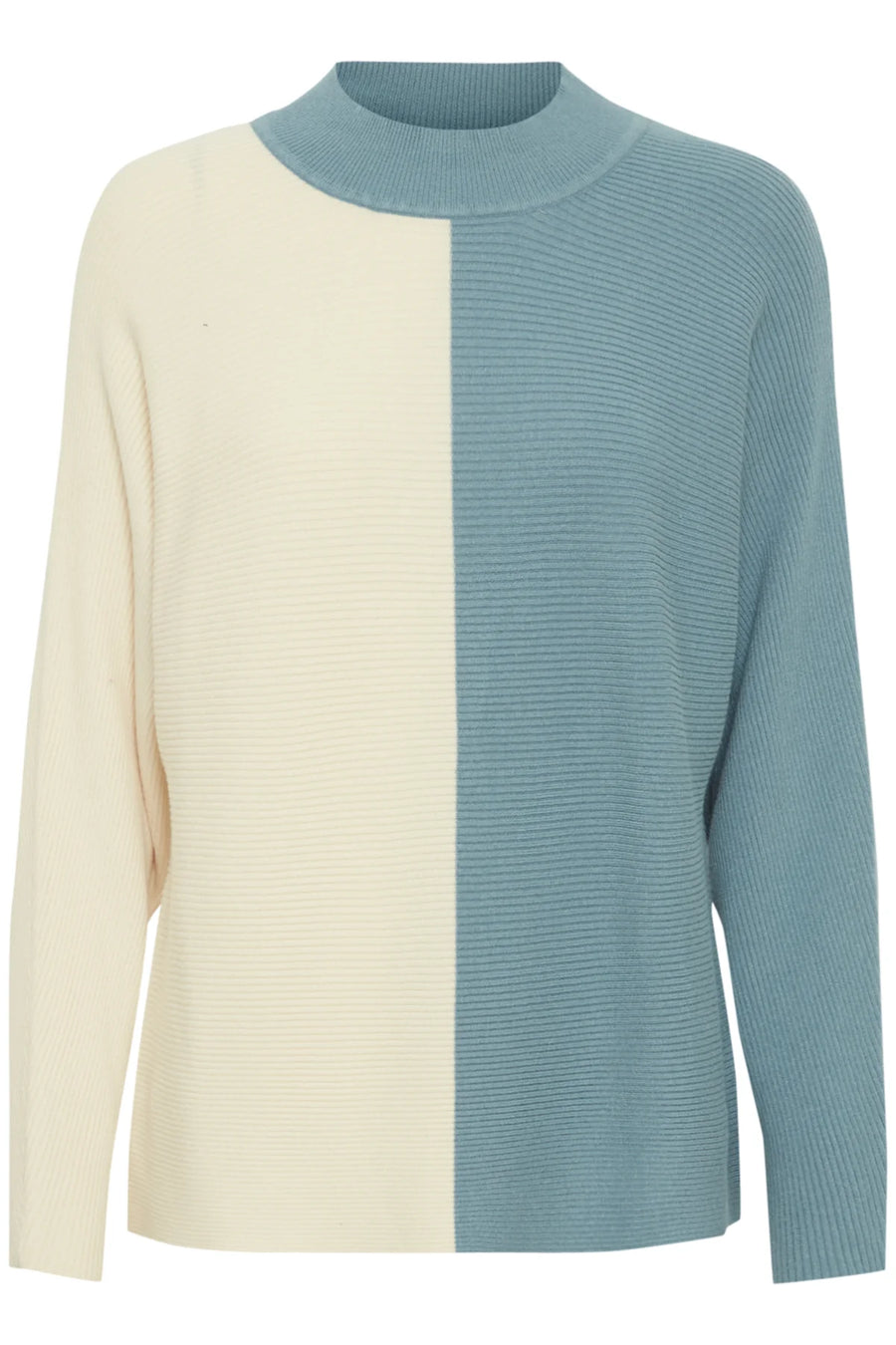 Fransa Frcemelange Pullover blau weiß