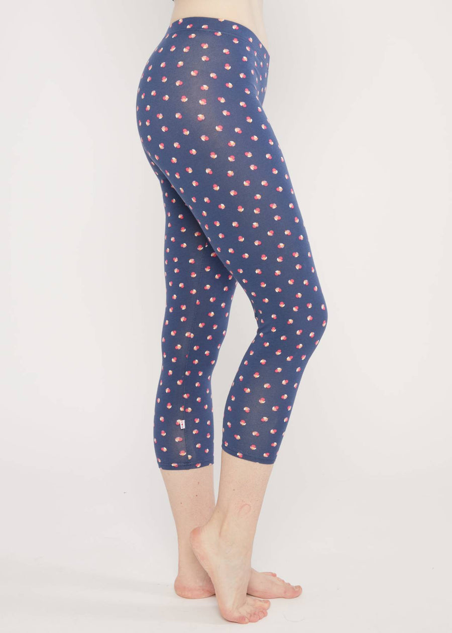 Blutsgeschwister Cropped Laune Legs beetle flower blau, Leggings