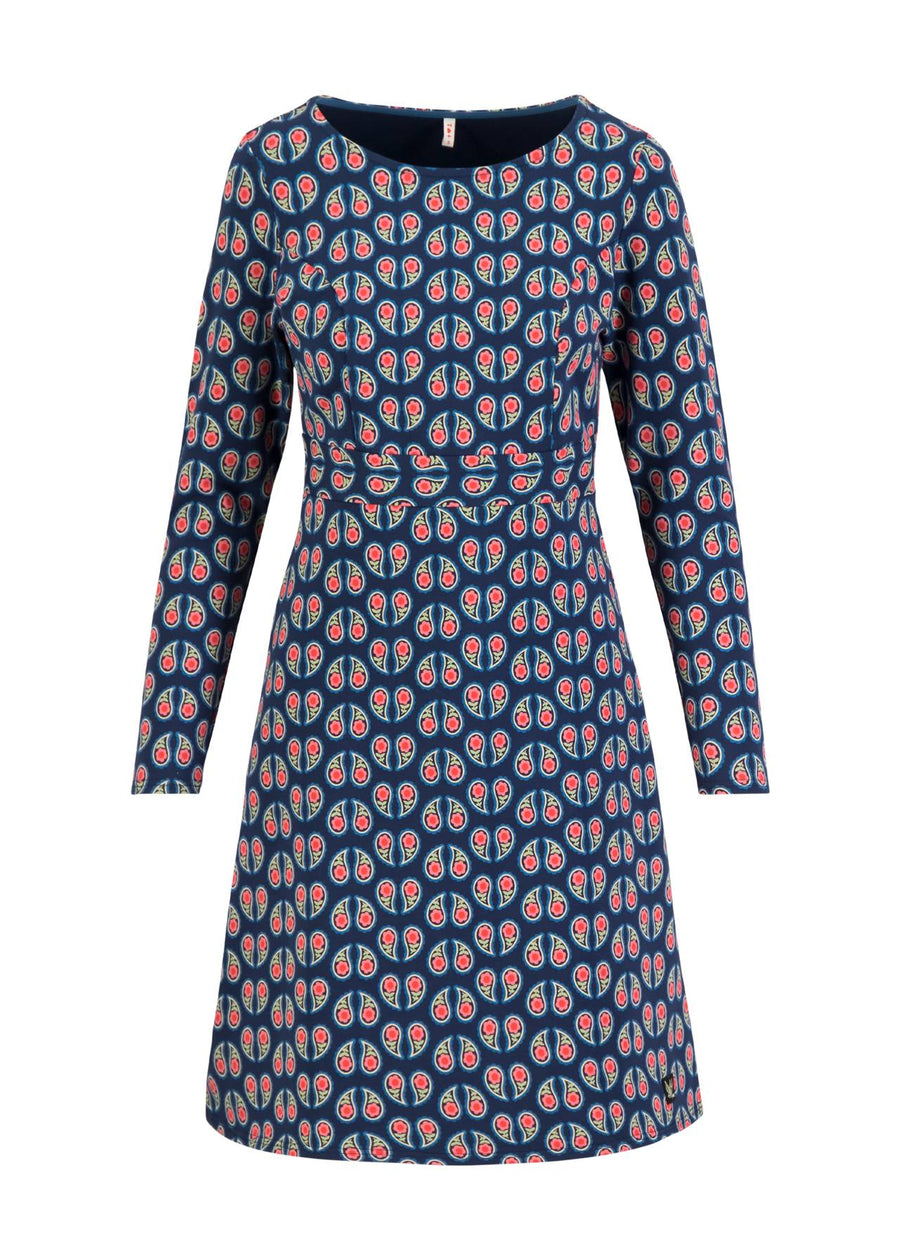 Blutsgeschwister Home Sweet Home Kleid paisly love, blau