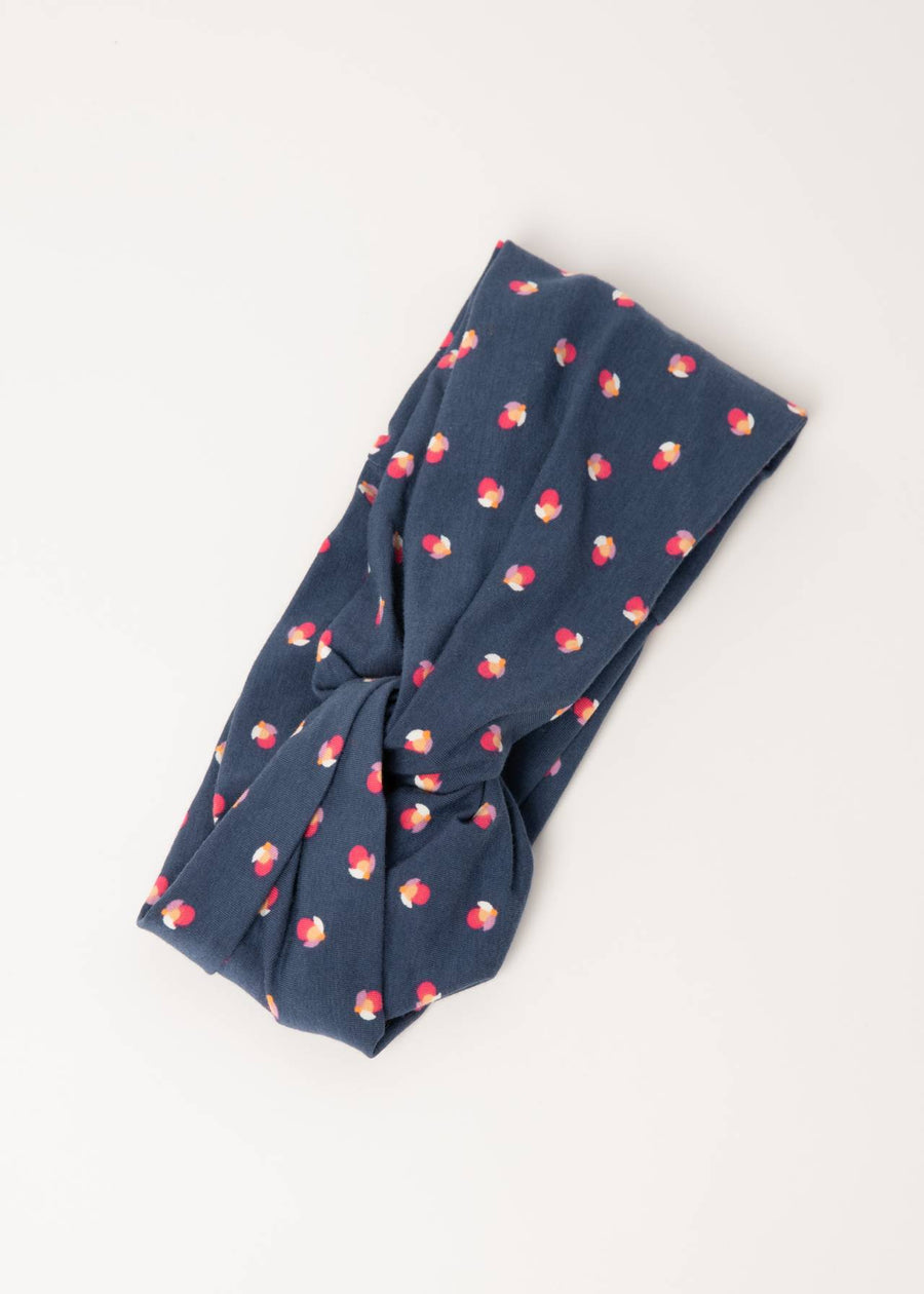 Blutsgeschwister Haarband Hot Knot Wrap beetle flower, blau