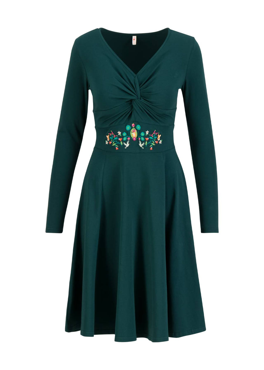 Blutsgeschwister Hot Knot Kleid, sea pearl, teal Fuchs