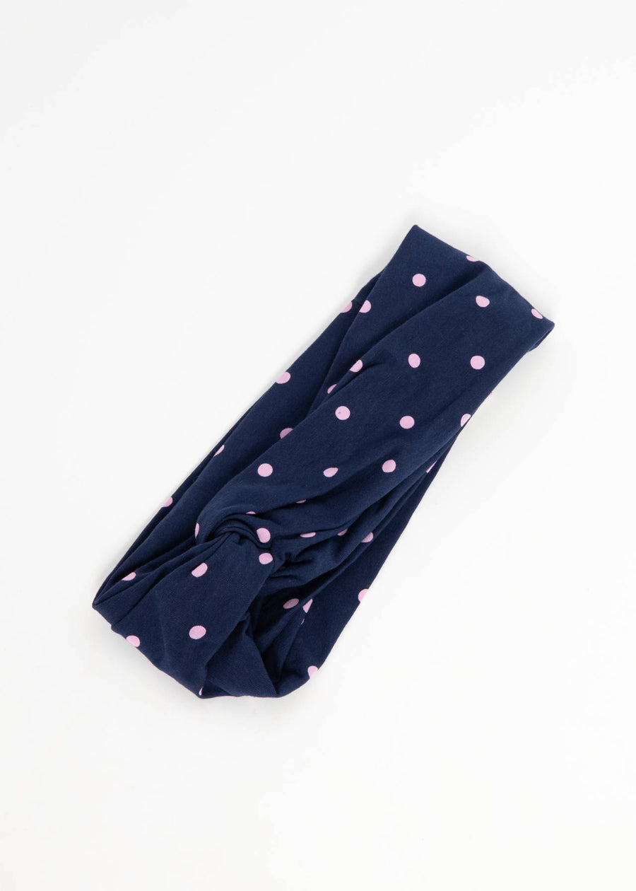 Blutsgeschwister Hot Knot Wrap, Haarband dreamy cute dot blau
