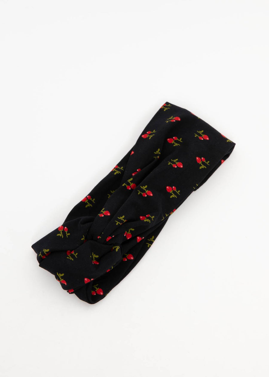 Blutsgeschwister Hot Knot Wrap, Haarband , red rosehip, schwarz