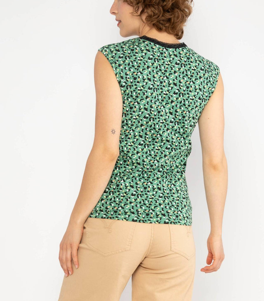 Blutsgeschwister Let Romance Rule Top, wild leo green