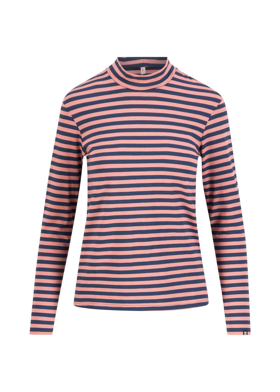Blutsgeschwister Lonely Lips Turtle Langarmshirt dusty blue stripe