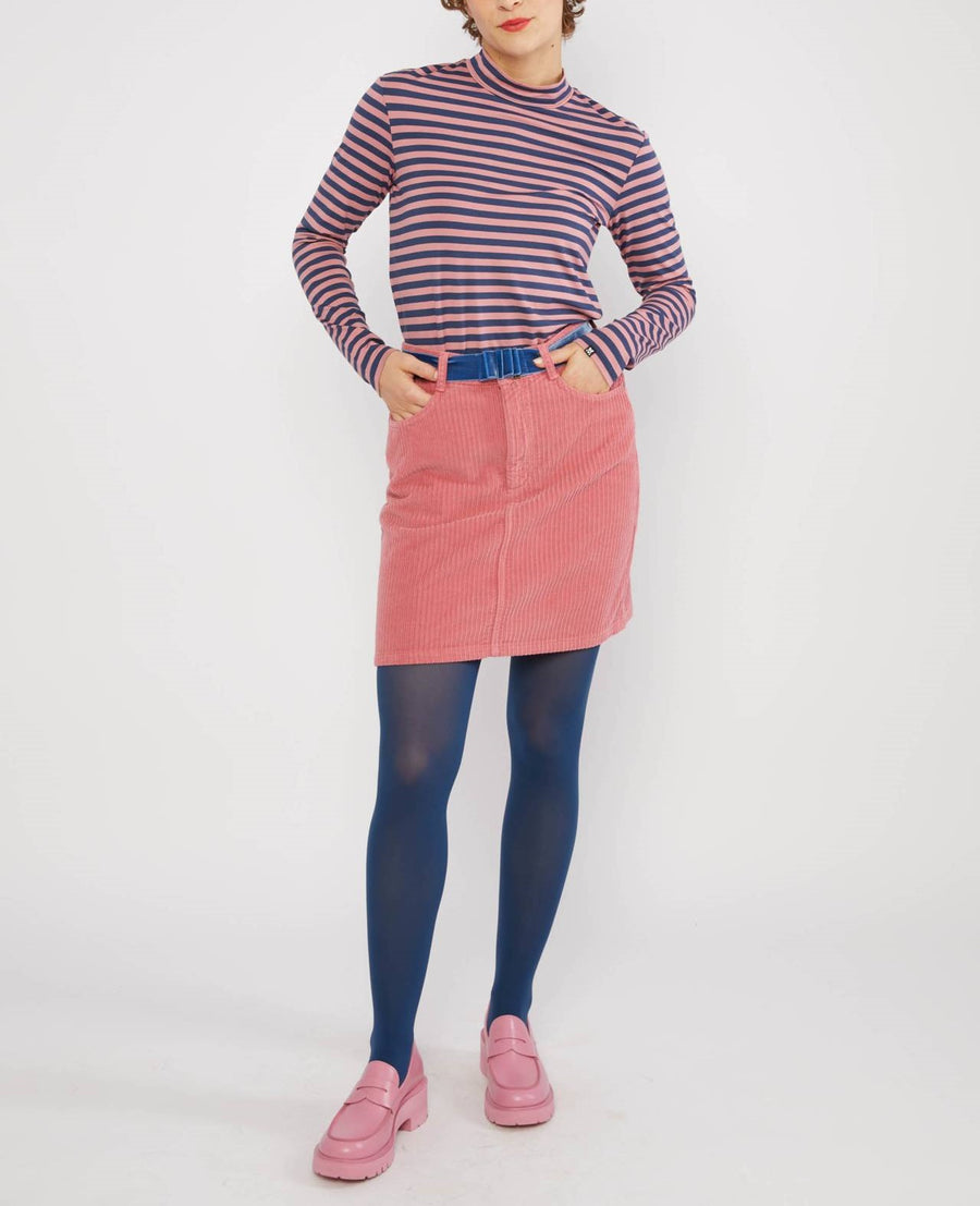 Blutsgeschwister Lonely Lips Turtle Langarmshirt dusty blue stripe