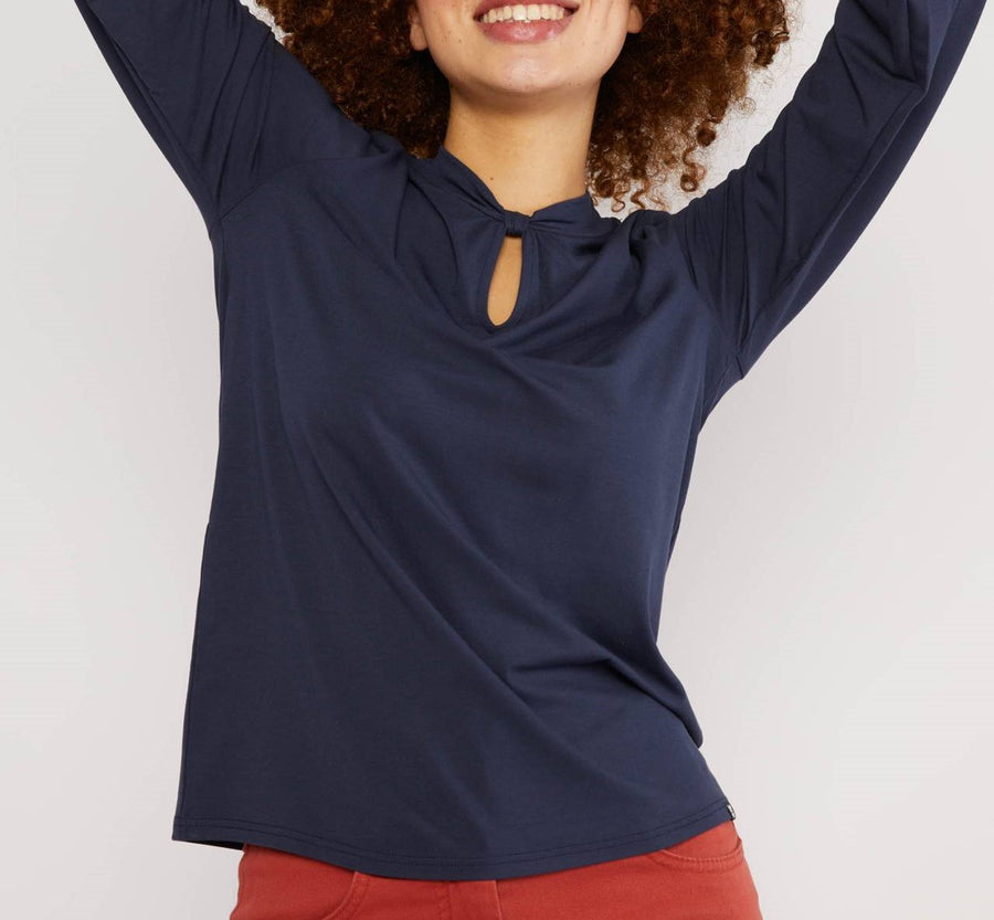 Blutsgeschwister Oh My Knot nautical Blue Langarmshirt