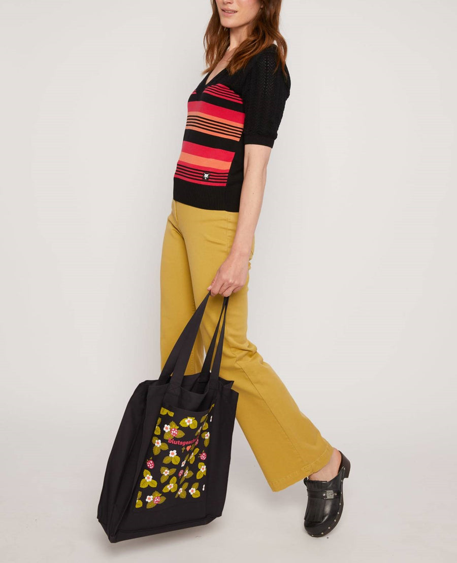 Blutsgeschwister One for All midnight at summer Jutebeutel, Tasche, black
