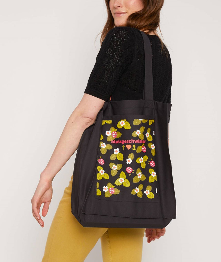 Blutsgeschwister One for All midnight at summer Jutebeutel, Tasche, black