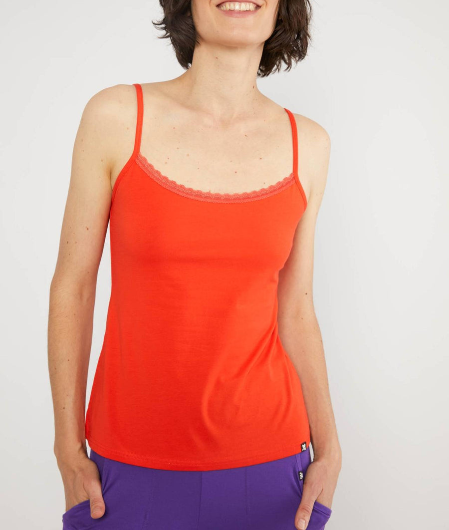 Blutsgeschwister Pretty Spaghetti Top vermillion red