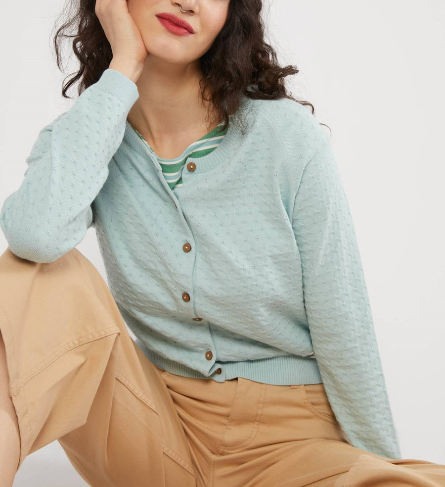 Blutsgeschwister Sweet Knit Cardigan blue chalcedony