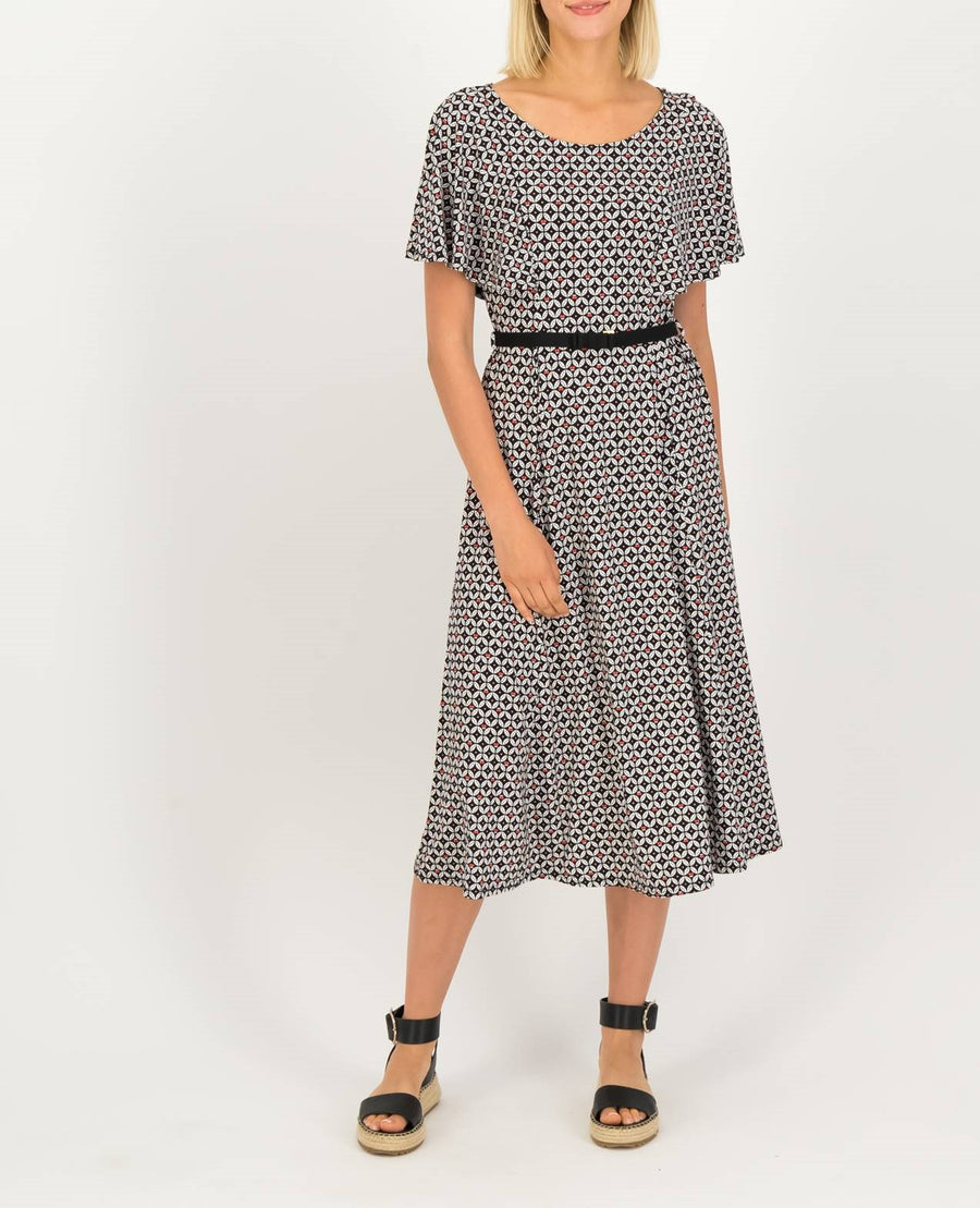 Blutsgeschwister Veranda Tales minimal cherry party Midikleid
