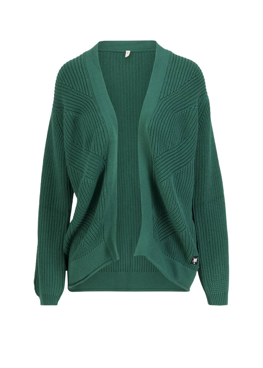 Blutsgeschwister Cardigan Yes, we Cardy hiking green, petrol