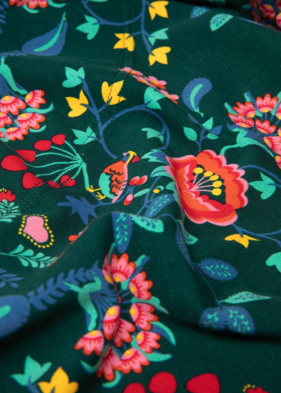 Blutsgeschwister Totally Thermo beautiful flower tendrils grün bunt Leggings