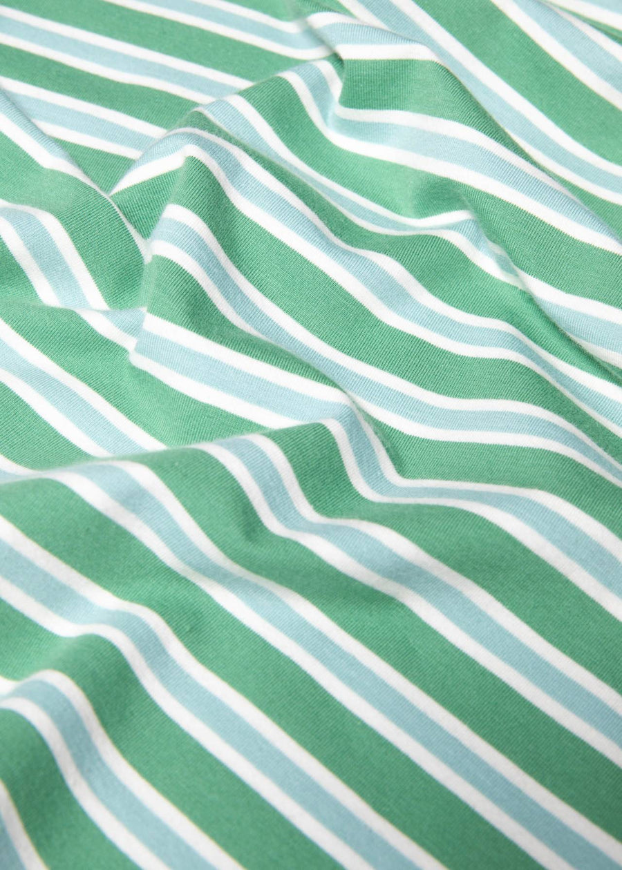 Blutsgeschwister Oh Marine Caravan Stripes Green, 3/4-Arm-Shirt