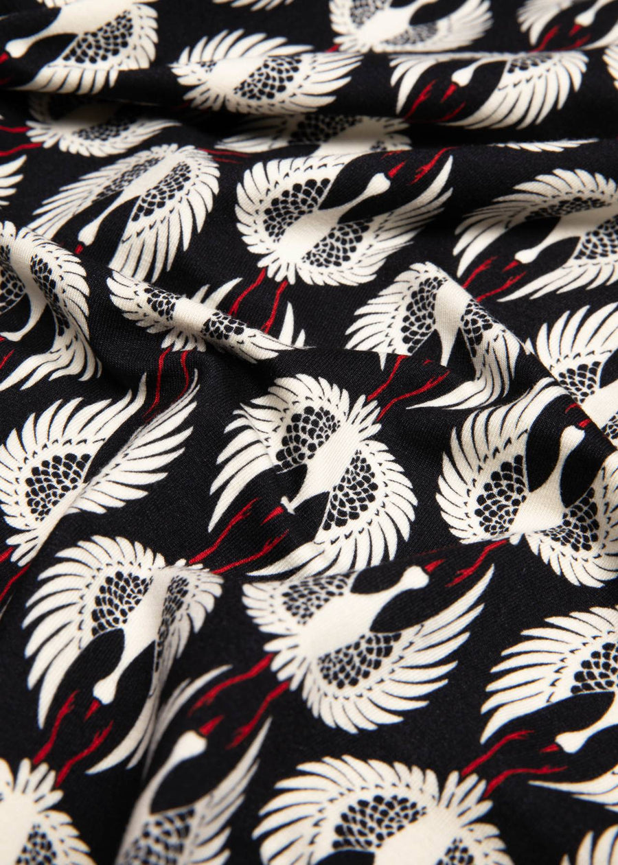 Blutsgeschwister L'Odelette pour Helma, Langarmshirt mit Schluppe, crane covery, black