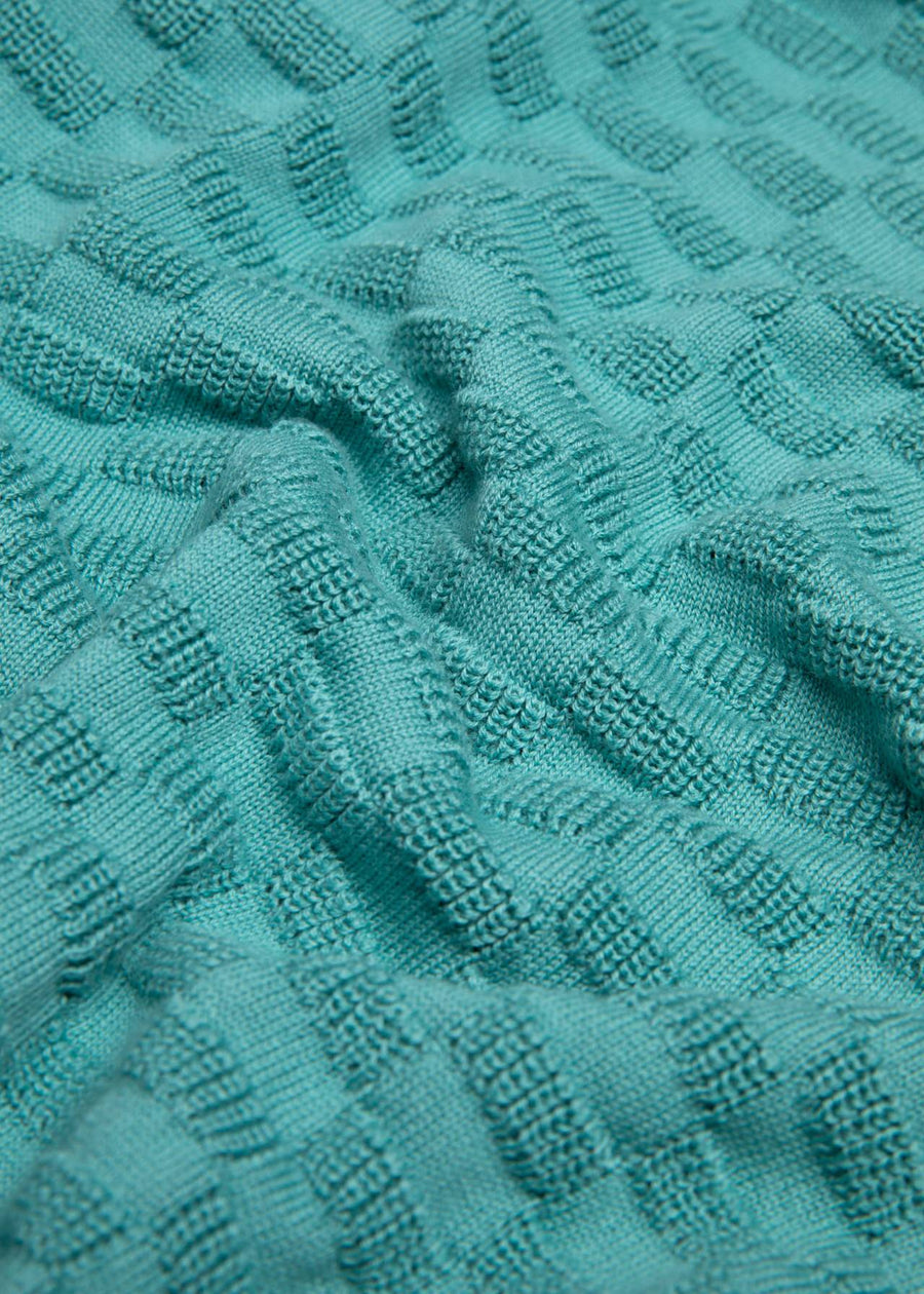 Blutsgeschwister Chic Promenade, diamond knit petrol, Strickpullover