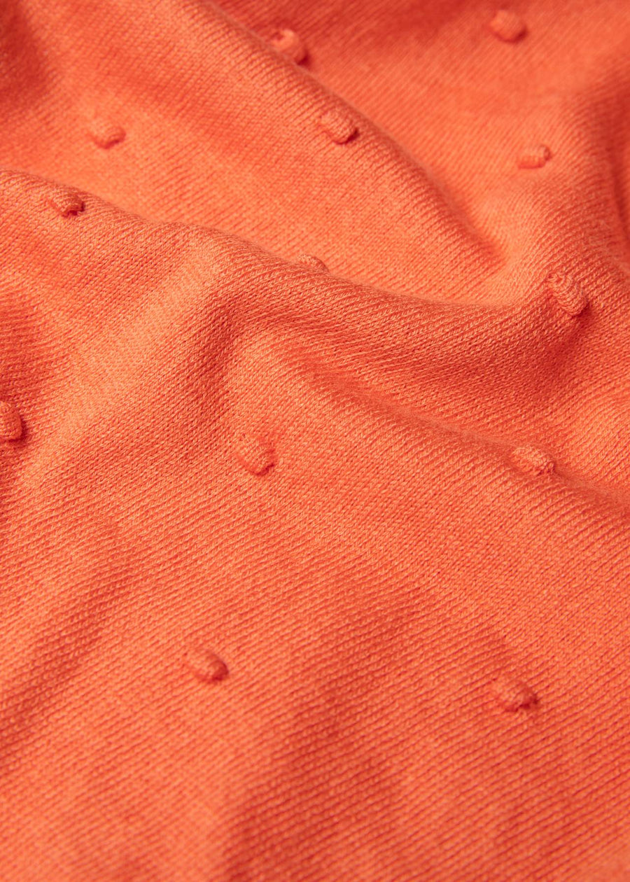 Blutsgeschwister Cardigan Knob Hop Funny Bugs Ochre Knit, orange