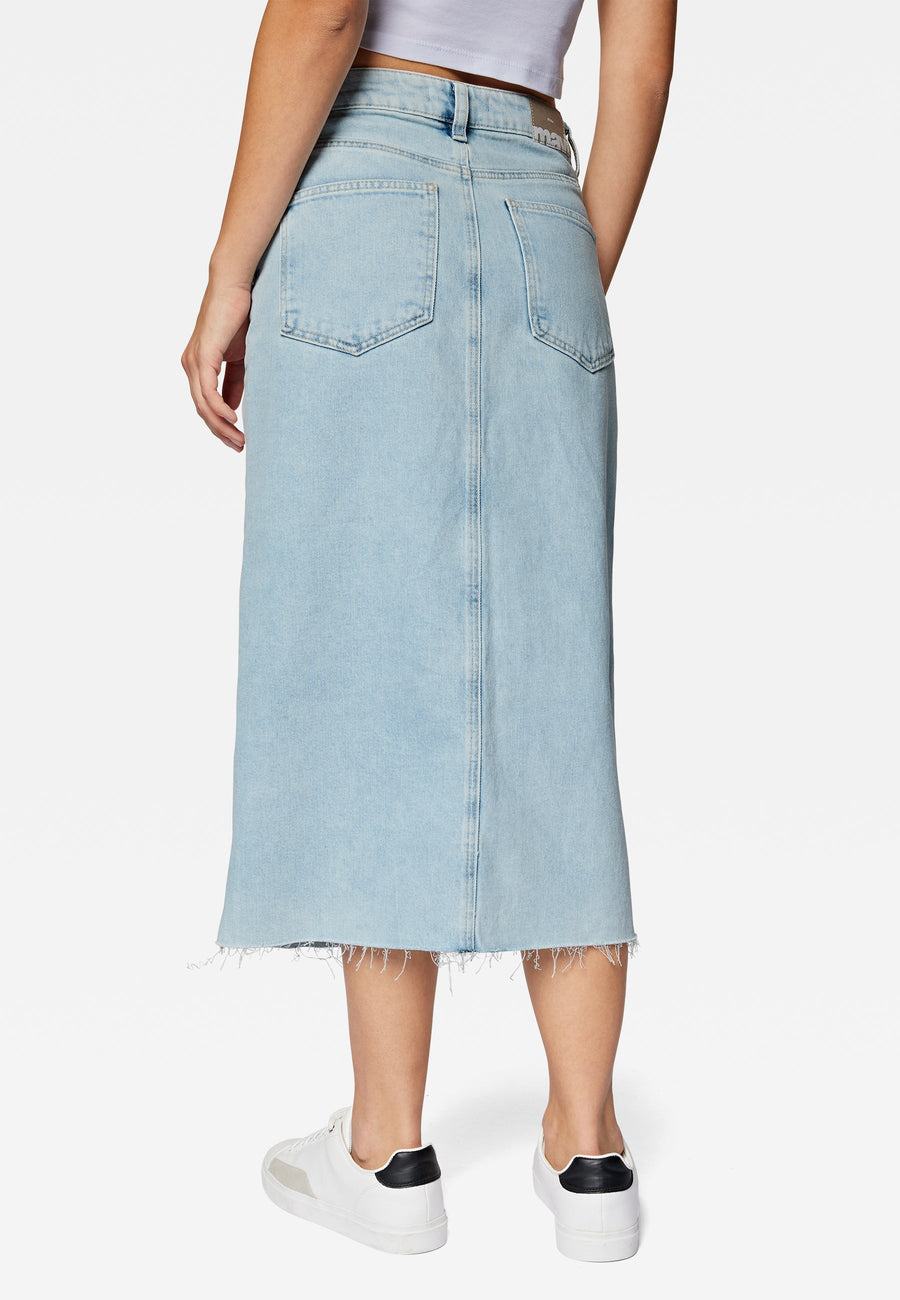 Mavi Marin Jeansrock Lt Denim Midi